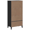 Stella Homewares Bookcase VIKEN Black 60x35x123 cm Engineered Wood