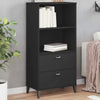 Stella Homewares Bookcase VIKEN Black 60x35x123 cm Engineered Wood