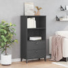 Stella Homewares Bookcase VIKEN Anthracite Grey 60x35x123 cm Engineered Wood