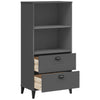 Stella Homewares Bookcase VIKEN Anthracite Grey 60x35x123 cm Engineered Wood