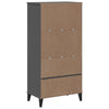 Stella Homewares Bookcase VIKEN Anthracite Grey 60x35x123 cm Engineered Wood