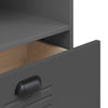 Stella Homewares Bookcase VIKEN Anthracite Grey 60x35x123 cm Engineered Wood