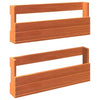 Stella Homewares Wall-mounted Shoe Racks 2 pcs Wax Brown 59x8.5x23.5 cm Solid Wood Pine