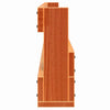 Stella Homewares Wall-mounted Shoe Racks 2 pcs Wax Brown 59x8.5x23.5 cm Solid Wood Pine