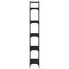 Stella Homewares Bookshelf 5-Tier Black 60.5x24x166.5 cm Engineered Wood