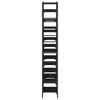 Stella Homewares Bookshelf Black 127.5x28.5x172.5 cm Engineered Wood