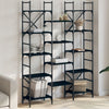 Stella Homewares Bookshelf Black 127.5x28.5x172.5 cm Engineered Wood