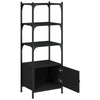 Stella Homewares Bookcase 3-Tier Black 41x30x109.5 cm Engineered Wood