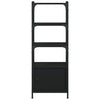 Stella Homewares Bookcase 3-Tier Black 41x30x109.5 cm Engineered Wood