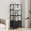 Stella Homewares Bookcase 3-Tier Black 41x30x109.5 cm Engineered Wood