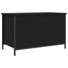 Stella Homewares Storage Bench Black 80x42.5x50 cm Engineered Wood