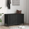 Stella Homewares Storage Bench Black 80x42.5x50 cm Engineered Wood