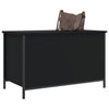 Stella Homewares Storage Bench Black 80x42.5x50 cm Engineered Wood
