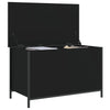 Stella Homewares Storage Bench Black 80x42.5x50 cm Engineered Wood