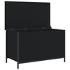 Stella Homewares Storage Bench Black 80x42.5x50 cm Engineered Wood