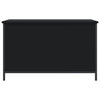 Stella Homewares Storage Bench Black 80x42.5x50 cm Engineered Wood
