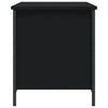 Stella Homewares Storage Bench Black 80x42.5x50 cm Engineered Wood