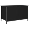 Stella Homewares Storage Bench Black 80x42.5x50 cm Engineered Wood
