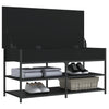 Stella Homewares Shoe Bench Black 100x42.5x50 cm Engineered Wood