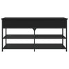 Stella Homewares Shoe Bench Black 100x42.5x50 cm Engineered Wood