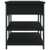 Stella Homewares Shoe Bench Black 100x42.5x50 cm Engineered Wood