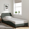 Stella Homewares Bed Frame without Mattress Dark Grey 90x190 cm Fabric