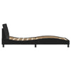 Stella Homewares Bed Frame without Mattress Black 90x190 cm Fabric