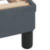 Stella Homewares Bed Frame without Mattress Dark Grey 90x190 cm Velvet