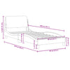Stella Homewares Bed Frame without Mattress Dark Grey 90x190 cm Velvet