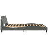 Stella Homewares Bed Frame without Mattress Dark Grey 152x203 cm Queen Fabric