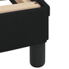Stella Homewares Bed Frame without Mattress "Hvar" Black 152x203 cm Queen Fabric