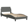 Stella Homewares Bed Frame without Mattress "Hvar" Dark Grey 90x190 cm Fabric