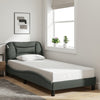 Stella Homewares Bed Frame without Mattress "Hvar" Dark Grey 90x190 cm Fabric
