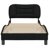 Stella Homewares Bed Frame without Mattress Black 90x190 cm Fabric