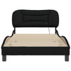 Stella Homewares Bed Frame without Mattress Black 107x203 cm King Single Fabric