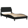 Stella Homewares Bed Frame without Mattress Black 107x203 cm King Single Fabric