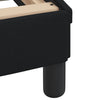 Stella Homewares Bed Frame without Mattress "Hvar" Black 152x203 cm Queen Fabric
