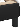Stella Homewares Bed Frame without Mattress "Hvar" Black and White 90x190 cm Faux Leather