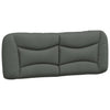 Stella Homewares Bed Frame with LED without Mattress "Hvar" Dark Grey 137x190 cm Double Fabric