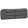 Stella Homewares Bed Frame with LED without Mattress "Hvar" Dark Grey 152x203 cm Queen Fabric