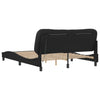 Stella Homewares Bed Frame with LED without Mattress Black 152x203 cm Queen