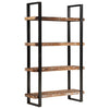 Stella Homewares Bookcase 4-Tier 110x40x180 cm Solid Wood Reclaimed and Iron