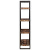 Stella Homewares Bookcase 4-Tier 110x40x180 cm Solid Wood Reclaimed and Iron