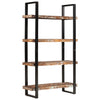 Stella Homewares Bookcase 4-Tier 110x40x180 cm Solid Wood Reclaimed and Iron