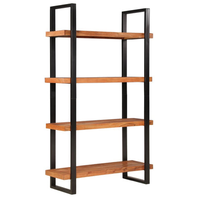 Stella Homewares Bookcase 4-Tier 110x40x180 cm Solid Wood Acacia and Iron