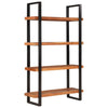 Stella Homewares Bookcase 4-Tier 110x40x180 cm Solid Wood Acacia and Iron