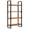 Stella Homewares Bookcase 4-Tier 110x40x180 cm Solid Wood Acacia and Iron