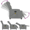 Stella Homewares Massage Recliner Chair Light Grey Fabric