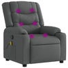 Stella Homewares Massage Recliner Chair Dark Grey Fabric