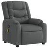 Stella Homewares Massage Recliner Chair Dark Grey Fabric
